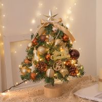 {Decwork}ต้นคริสต์มาสขนาดเล็กประดับต้นคริสต์มาสเรืองแสงบ้านตกแต่งโต๊ะกรวยไพน์ตกแต่งโต๊ะต้นคริสต์มาส
