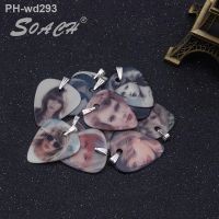 SOACH 1.0mm new guitar pick necklace star pattern piece of pick necklace personality guitar picks