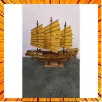เรือสำเภาจีน เรือสำเภาโชคลาภ เรือสำเภามหาเศรษฐี (สูง 47 ซม.ว 51 ซม.ฐานว 25 ซม.) ไม้สักทองแท้ เสริมฮวงจุ้ย สิริมงคล กรณีสินค้ามีสี ไซท์ เบอร์รบกวนลุกค้าทักมาสอบถามหรือเเจ้งที่เเชทก่อนสั่งสินค้าด้วยนะคะ