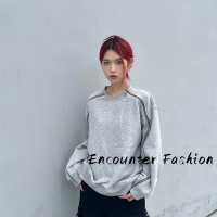 Encounter Fashion  เสื้อสเวตเตอร์  เสื้อกันหนาวมีฮู้ด เสื้อกันหนาว เสื้อแขนยาวชาย เสื้อกันหนาว ผ ช เสื้อฮู้ด เสื้อฮู้ดชาย 2023ใหม่ 36Z230907