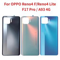 ฝาหลังใหม่สำหรับ Oppo Reno 4 F Reno4 Lite ฝาหลังปิดโทรศัพท์สำหรับ OPPO F17 Pro A93 4G เคสปลอกหุ้มช่องหลังพร้อมโลโก้