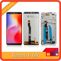 หน้าจอสำหรับ Xiaomi Redmi 6 Redmi 6A จอแสดงผลแอลซีดีดิจิทัลหน้าจอสัมผัสพร้อมชุดประกอบเฟรมสำหรับ Xiaomi Redmi 6 M1804C3CH M1804C3CG