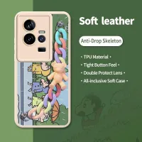 Skin feel silicone cute Phone Case For VIVO IQOO11 Skin-friendly feel Cartoon Anti-fall Simplicity Nordic wind for girl