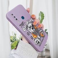 เคส PMP สำหรับ Vivo Y17เคส Vivo Y19แฟชั่นกรอบหมีเท่ๆเคสโทรศัพท์ปลอกซิลิโคนเหลวทรงสี่เหลี่ยมดั้งเดิมเคสป้องกันทนแรงกระแทกกล้องคลุมทั้งหมด