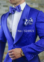 nd New Groomsmen Royal Blue Groom Tuxedos Shawl Lapel Men Suits WeddingProm Best Man Blazer ( Jacket+Pants+Tie ) C261