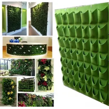 Wall Hanging Planting Bags 18/36/49/72 Pockets Green Grow Bag Planter  Vertical Garden Vegetable Living Garden Bag Flowers Supply