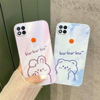 สำหรับ Redmi เคส9C ซิลิโคนลายการ์ตูน Redmi9C นิ่มเคสฝาหลังภาพวาดสีน้ำมันด้านข้าง