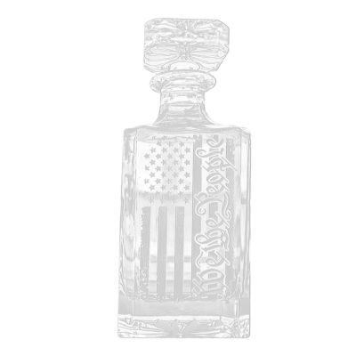 American Flag Pattern Whiskey Decanter Whiskey Bottle Crystal Glass Wine Beer Containers Glass Bottle Glass Cup Home Bar Tools