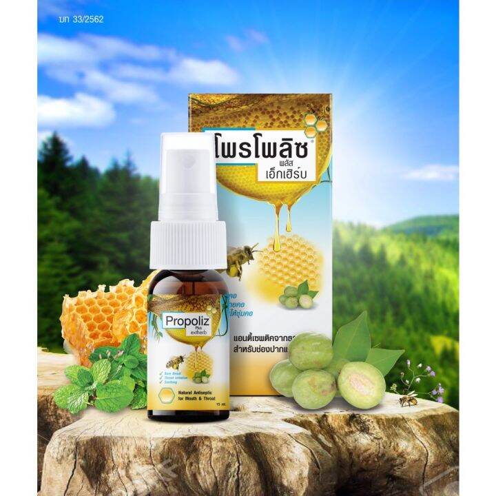 โพรโพลิส เมาท์ สเปรย์ Propoliz Mouth Spray 15 มล. Original / Kid ...
