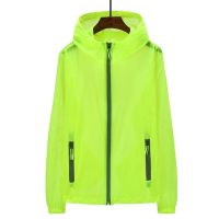 2021 Ultra Light Women Summer Outdoors Jacket Shiny Hooded Sun protection clothing Solid Coat With Zipper Windbreaker