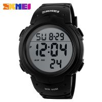 SKMEI Men Sports Watches Chronos Countdown Mens Watch Waterproof LED Digital Watch Man Electronic Clock Relogio Masculino 1068