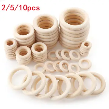 Natural Wooden Rings For Macrame, Wood Rings For Jewelry Making, Ring  Pendant Connectors - Temu Philippines