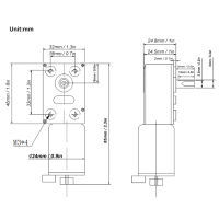 ลดมอเตอร์เกียร์ DC12V แรงบิดสูงเพื่อความแม่นยำยิ่งขึ้น