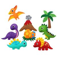 Dinosaur Sewing Craft Kit Sewing DIY Sewing Kit Dinosaur Toys for Kids Girls and Boys Felt Sewing Animals DIY Craft Kits landmark