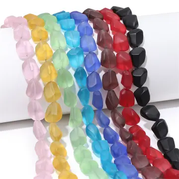 Various Shapes Candy Colored mixed color Frosted Matte Acrylic Beads For  Jewelry Making Bracelet Necklace Diy Accessories