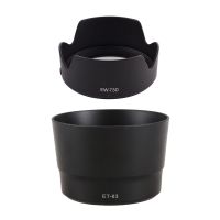 2Pcs Lens Hood: 1Pcs EW-73D Lens Hood Shade Protector Cover &amp; 1Pcs ET-63 Lens Hood