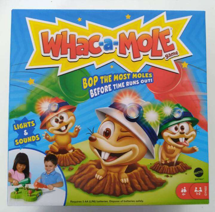 MATTEL Whac-A-Mole Kids Arcade Game เกมส์ตีตัวตุ่นแบบมีเสียงและไฟ แว็ค ...