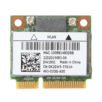 การ์ดไร้สายสำหรับDELL DW1901 AR5B22,Dual Bandครึ่งมินิPCI-E WiFiบลูทูธ4.0