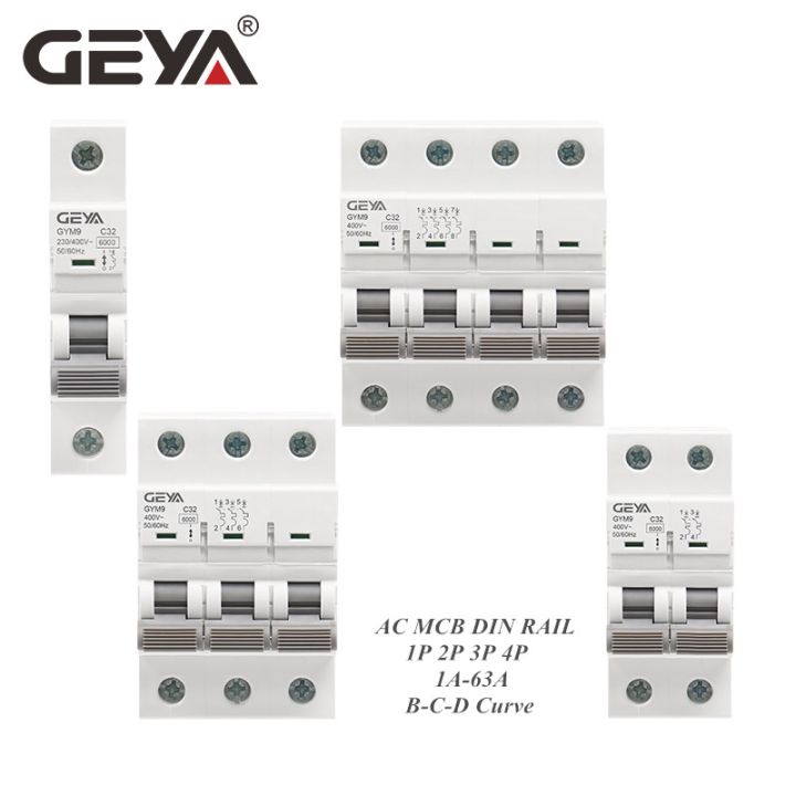 yf-geya-gym9-2p-6ka-breaking-capacity-mcb-din-rail-circuit-6a-63a-type-factory-manufacturer