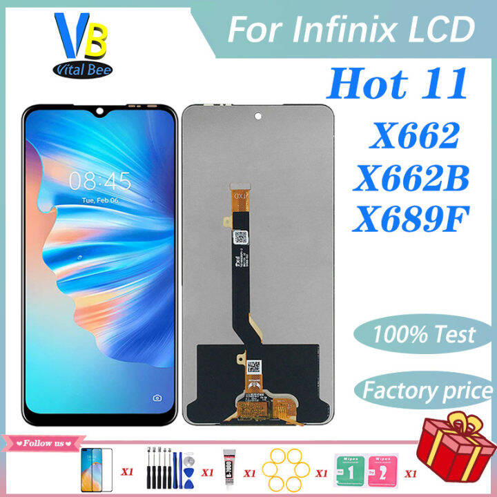 หน้าจอ LCD สำหรับ Infinix อะไหล่ X662 LCD ขนาด11นิ้วอะไหล่ชุดประกอบดิจิ ...