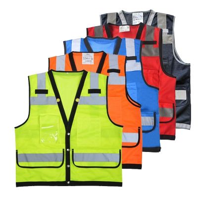 CODTheresa Finger Size S-2XL Summer Breathable Mesh Safety Vest Yellow Reflective Roadsafety Vest Construction Work Vest For Men Women