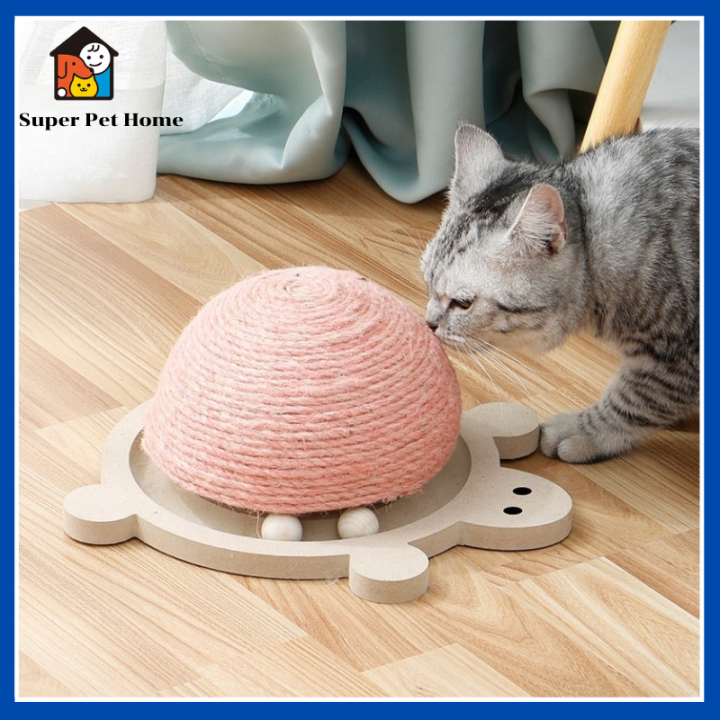 cat-scratcher-ของเล่นแมว-ที่ลับเล็บแมว-ที่ข่วนเล็บแมว-ลับเล็บแมวทรงเต่า-ลับเล็บแมวเชือกป่าน-ลับเล็บแมวไม้-ที่ขูดเล็บแมว