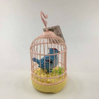 [ส่งฟรี] (888-6)ของเล่นเด็ก กรงนก การควบคุมด้วยเสียง กรงนกของเล่นขนาดเล็ก นกตัวเดียว