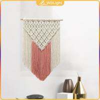 WBLight Macrame พรมผนังแคชเชอร์ดรีมแคชเชอร์ฝันสำหรับห้องนั่งเล่นห้องนอนเลี้ยงเด็ก