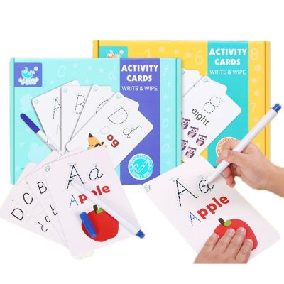 Kindergarten children practice alphanumeric cognitive description card stick son baby educational enlightenment learning toys