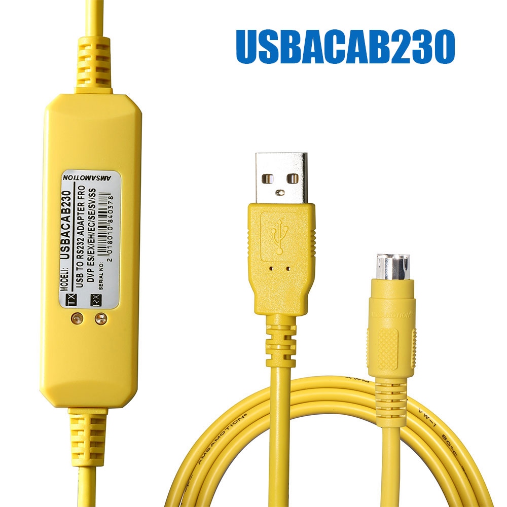 USB Programming Cable for DVP ES/EX/EH/EC USBACAB230  PLC 