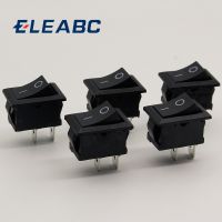 5Pcs/Lot Black Push Button Mini Switch 6A-10A 110V 250V KCD1 2Pin Snap-in On/Off Rocker Switch 5PCS/Lot 21MM*15MM BLACK Electrical Circuitry  Parts