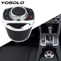 YOSOLO LED Light Car Wireless Steering Wheel Control Button For Car Android Navigation Player 8 Keys Cup Shape Car Accessories