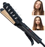 Electric Hair Crimper Fluffy Hair Curler Ceramic Corrugation Curling Iron 4 Temperature Adjustment Volumizing Hair Waver Styler