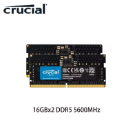 Crucial RAM 16GBx2 DDR5 5600MHz SODIMM CL46 Laptop Memory