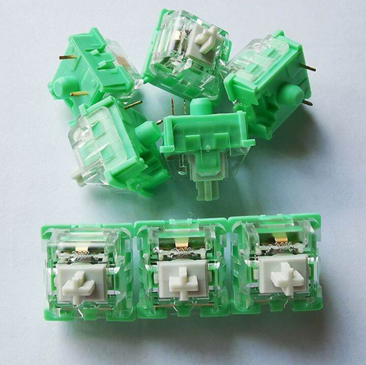 Keyboard switch KTT Whitegreen switch [90pcs] Linear Switch 3pin Lubed