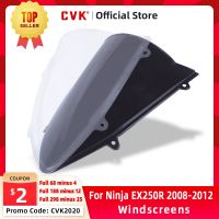 ♤สปอยเลอร์กระจกหน้ารถ ₪ CVK กระจกบังลมที่เบนทางลมลมสำหรับ KAWASAKI Ninja EX ZX 250 R EX250 EX250R 2008 2009 2010 2011 2012 ZX250R