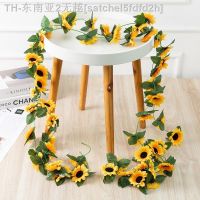 【hot】✿♕  2.5m Artificial Flowers Vine Fake Rattan for Wedding Decoration