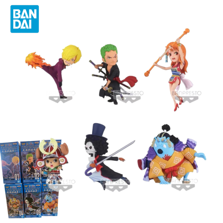 【CW】Bandai Original One Piece Anime Figure WCF WT100 VOL1 Zoro Sanji