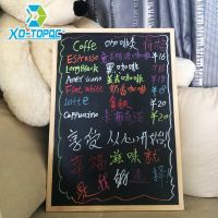 Wood Frame Magnetic Blackboard Chalkboard Message Board 60x90cm For Restaurant Office Drawing Boards Factory Direct Sell