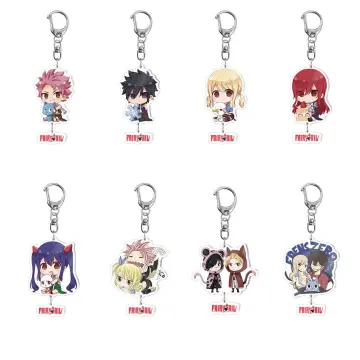 Anime FAIRY TAIL Kawaii Character Double-sided Acrylic Pendant Key