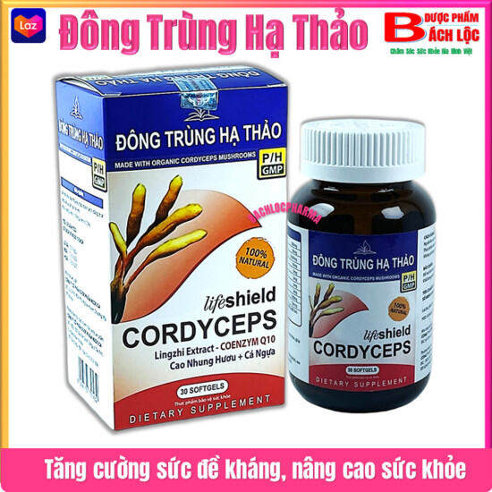 Viên uống đông trùng hạ thảo p h lifeshield cordyceps lingzhi - ảnh sản phẩm 1