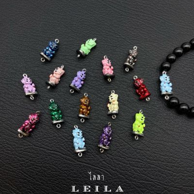 Leila Amulets พญาสี่หูห้าตา รุ่นลงยา (พร้อมกำไลหินฟรีตามรูป)