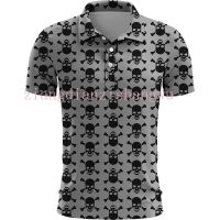 2023 new arrive- Fashion street clothing 3D printing mens street clothing short-sleeved mens polo shirt