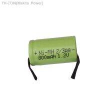 2/3 AA 800mAh 1.2V NIMH Rechargeable Battery Pack with Nickel Tape for Electric Shaver (hot sell) Makita Power