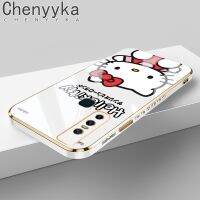 Chenyyka เคสสำหรับ Vivo V15 V15 Pro V11i V20 Pro เคสพร้อมลายการ์ตูนแมวลูกแมวน่ารักกันกระแทกเคสโทรศัพท์ขอบด้านข้างสี่เหลี่ยมเคสลายชุบหรูหราแบบเต็มเคสป้องกันกล้อง