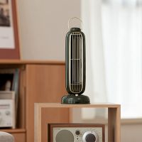 USB Tower Fan 3600MAh Battery Rechargeable Aromatherapy Leafless Tower Fan Portable Desktop Air Cooler for Home StudyTH