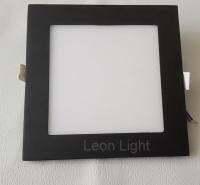 LLโคมไฟฝังฝ้าพาแนลสี่เหลี่ยมขอบดำ LED 12วัตต์ แสงวอร์ม รุ่น GC-12WWW