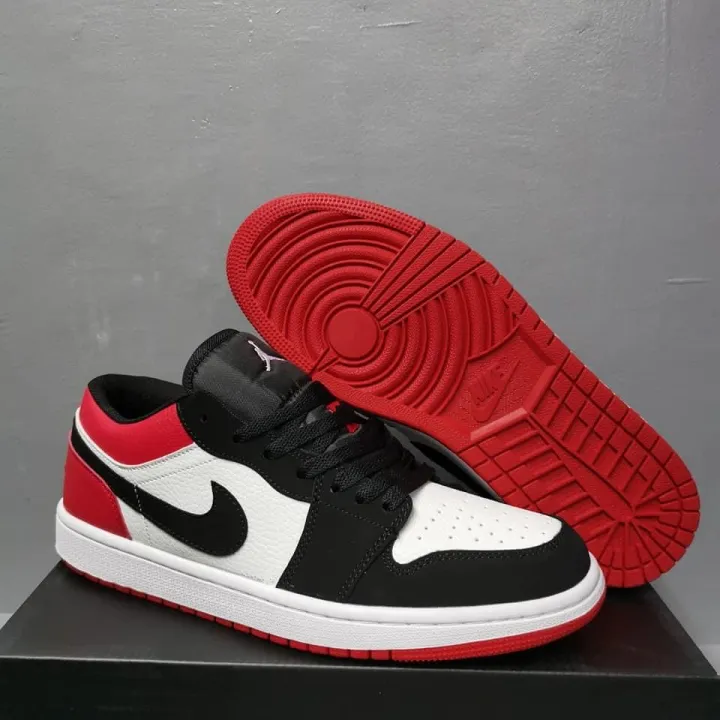 air jordan 1 low black toe mens