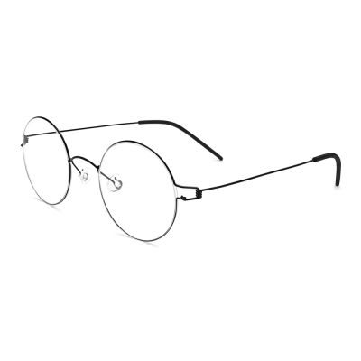 MESSAY Titanium Alloy Eyeglasses Frames Screwless Retro Round Prescription Eyewear Glasses Korean Myopia Optical Frame for Men