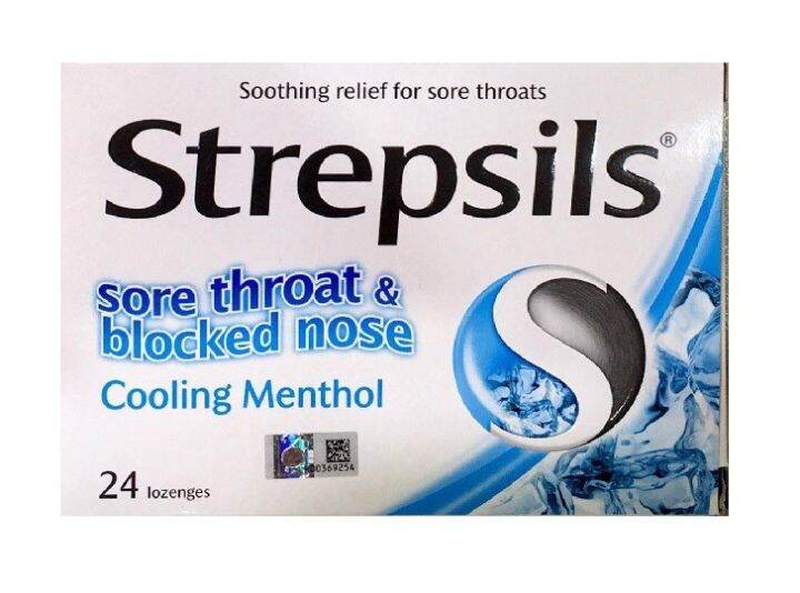 Strepsils Sore Throat, Blocked Nose Cooling Menthol Lazada